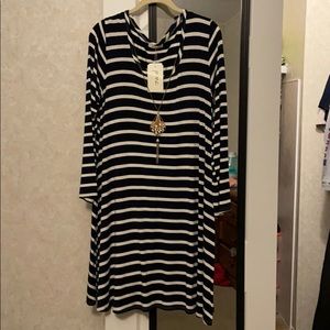 Striped Navy Blue dress